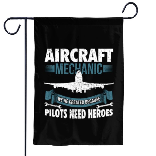 Aviation Mechanic Garden Flags