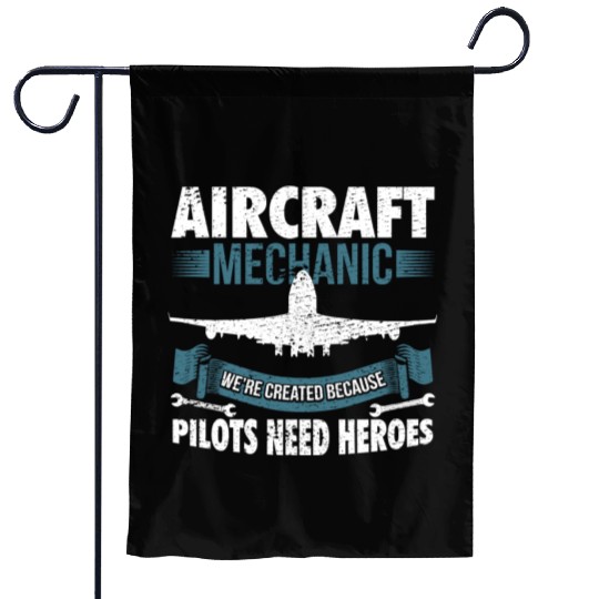 Aviation Mechanic Garden Flags