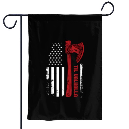 Viking Axe Flag Til Valhalla Norse Mythology Garden Flags