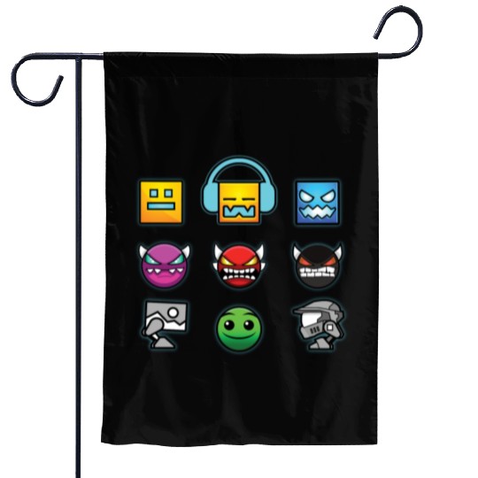 geometry dash insane Garden Flags