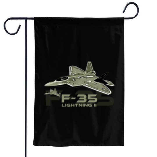 F-35 Lightning fighter jet Garden Flags