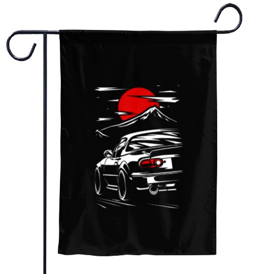 Miata mx5 JDM car Garden Flags