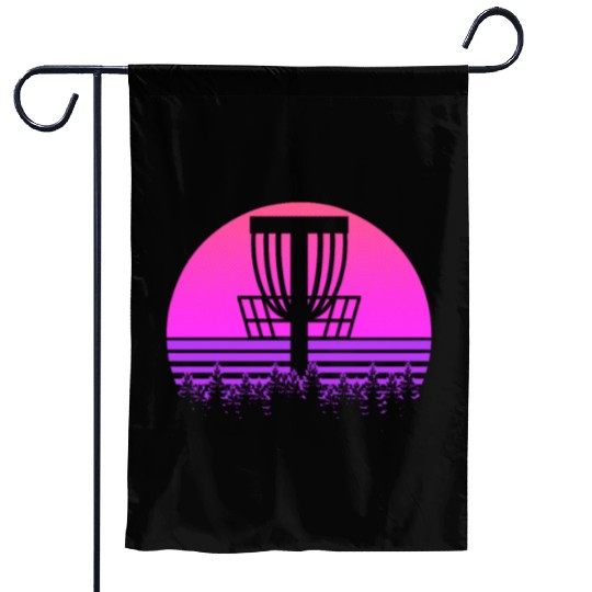 Frisbee Retro 80s Style Gift Garden Flags