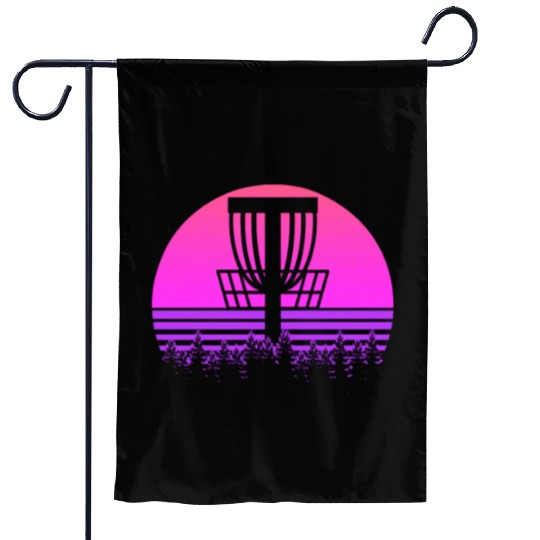 Frisbee Retro 80s Style Gift Garden Flags