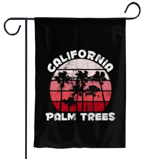 California Palm Trees Malibu Garden Flags