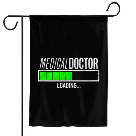 Funny Medical Doctor Loading Bar Medical Student Garden Flags