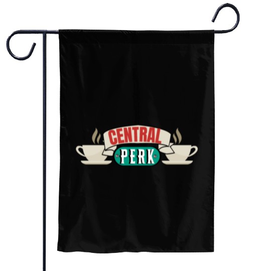 Coffee lovers for friends TV show Garden Flags