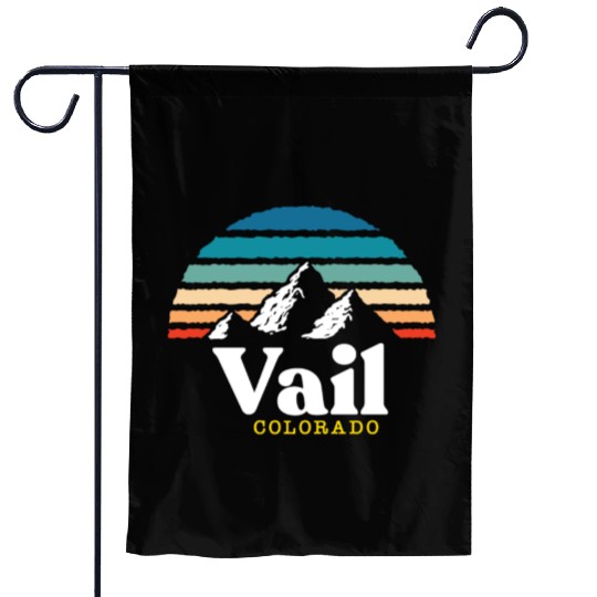 Vail Colorado Usa Ski Resort 1980S Retro Gift Garden Flags