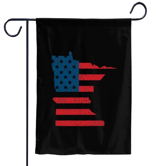 Minnesota Vintage American Flag USA Patriotic Garden Flags