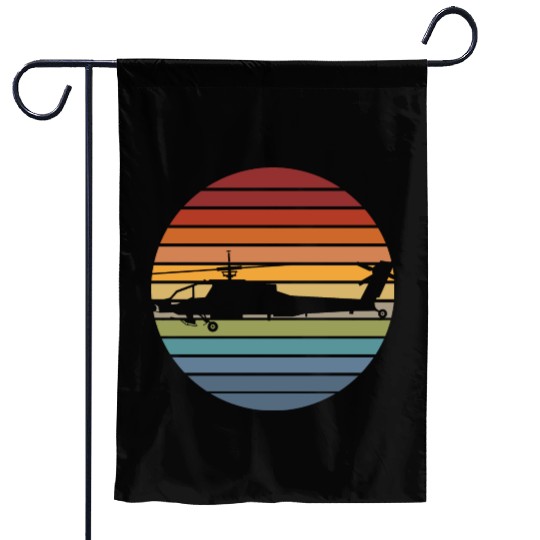 Black Hawk Helicopter Military Aviation Pilot For Garden Flags