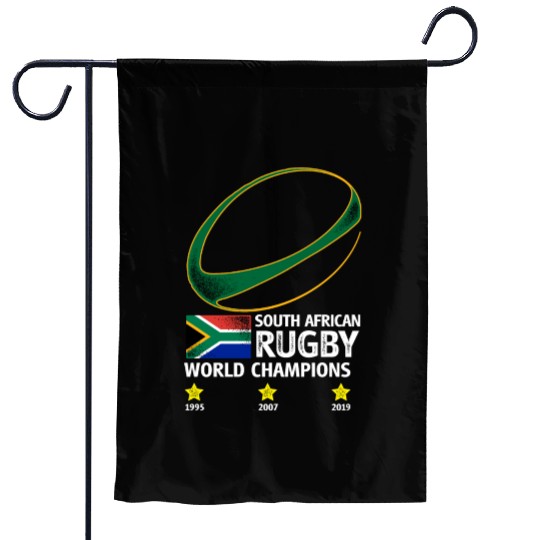 South African Rugby Bokke Triple World Champions 2 Garden Flags