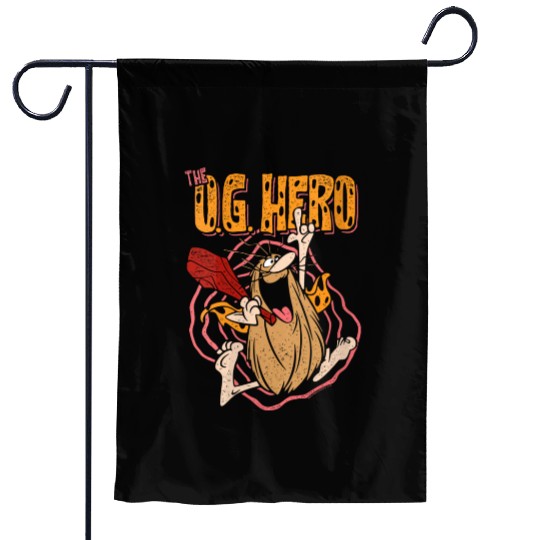 Captain Caveman Og Hero Gift Garden Flags