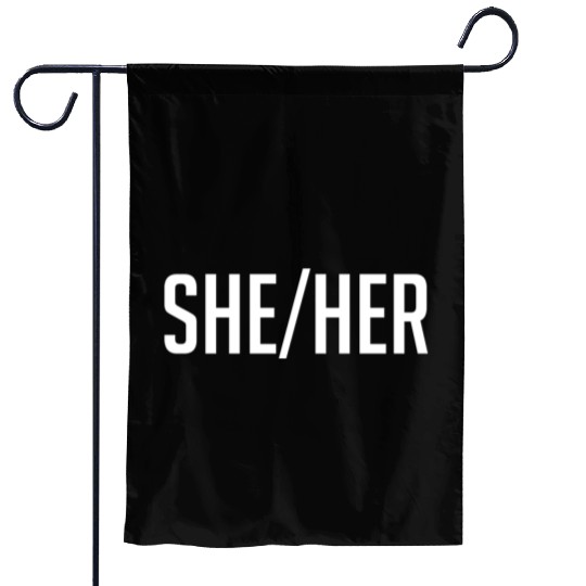 She/Her Garden Flags