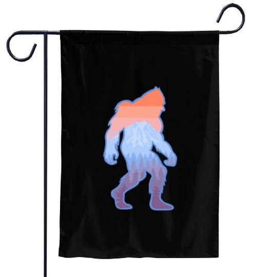 Mt Rainier Bigfoot Sasquatch Garden Flags