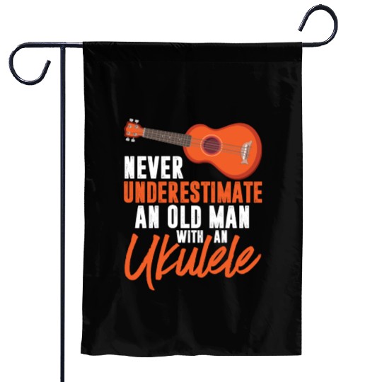 Ukulele Design for a Uke Player Cool Musician Garden Flags