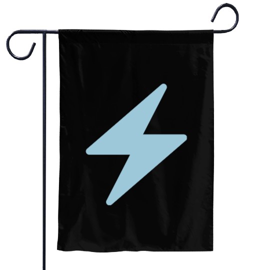 Blue Lightning Bolt Garden Flags