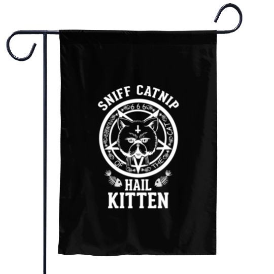 High Cat Sniff Catnip Hail Kitten Garden Flags