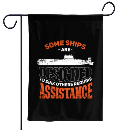 Military Submarine Veteran Gift US Submarine Sink Garden Flags