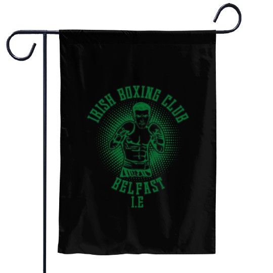 Irish Boxing Club Belfast Boxer Gifts Boxing Lover Garden Flags