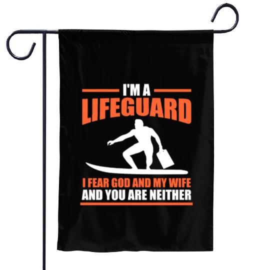 Lifeguard Pool Life Saver Garden Flags