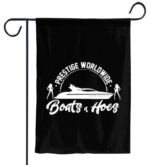 boats and hoes step brothers Garden Flags