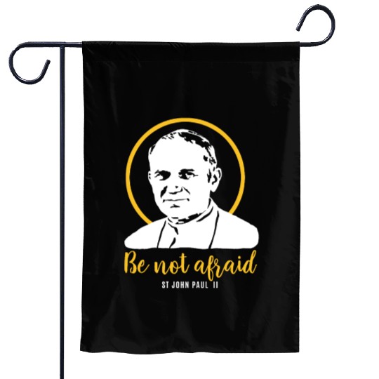 Saint John Paul II JP2 Catholic Pope Religion Garden Flags