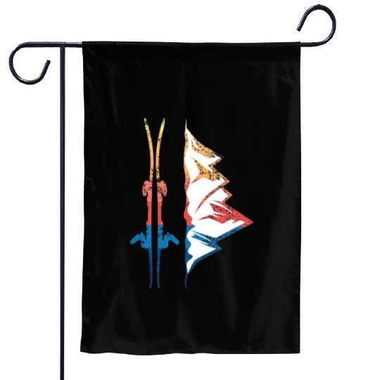 Ski Winter Vintage Wintersports Garden Flags