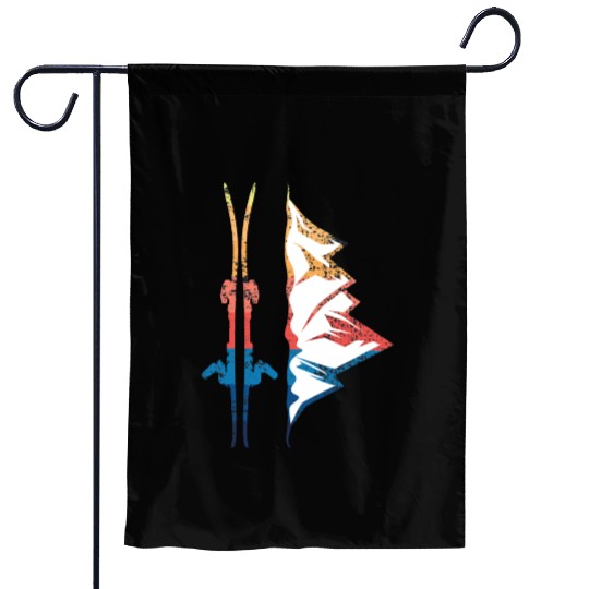 Ski Winter Vintage Wintersports Garden Flags