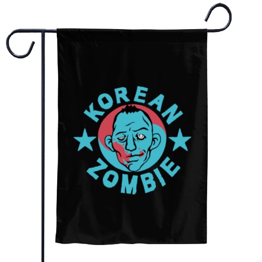korean zombie Garden Flags