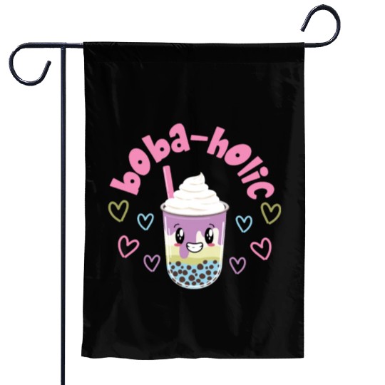 Bubble Boba Tea Garden Flags