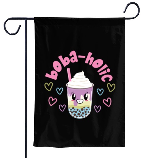 Bubble Boba Tea Garden Flags