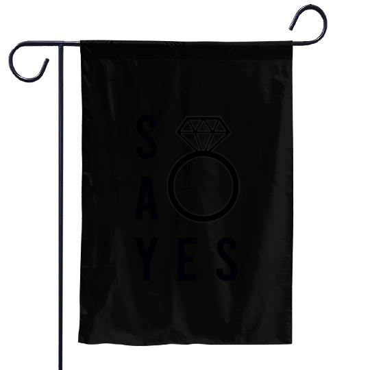 Wedding proposal Garden Flags