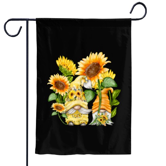 Unique Sunflower Gnome For Hippies And Spring Garden Flags