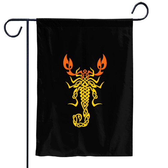 Celtic Knot Scorpion Garden Flags