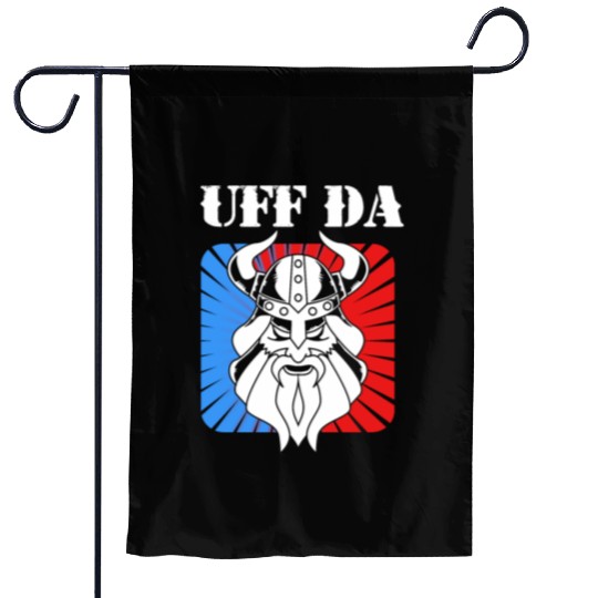 Vikings Uff Da Viking Warrior Garden Flags