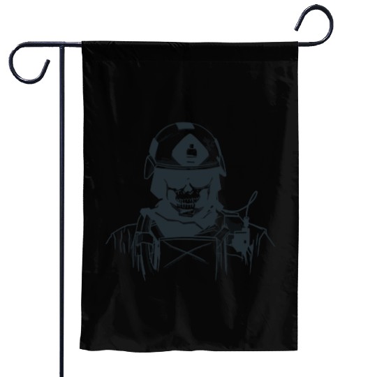Special Forces Skull Garden Flags