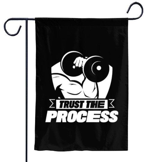 Trust The Process Gym Motivation Fitness Workout Garden Flags