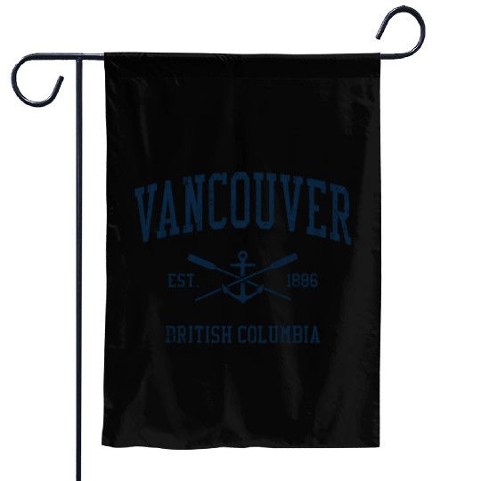 Vancouver BC Vintage Navy Crossed Oars & Boat Anch Garden Flags