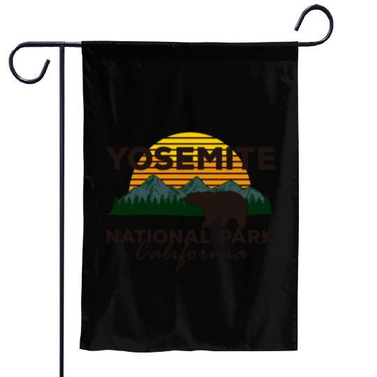 Yosemite National Park California Mountain Bear Garden Flags