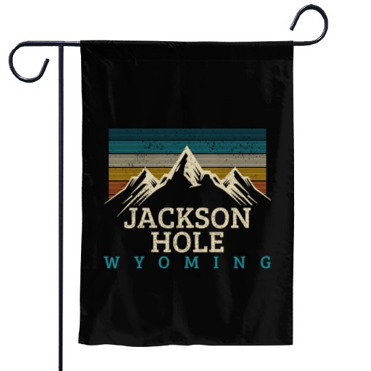 Jackson Hole Wyoming Vintage Mountains Nature Souv Garden Flags