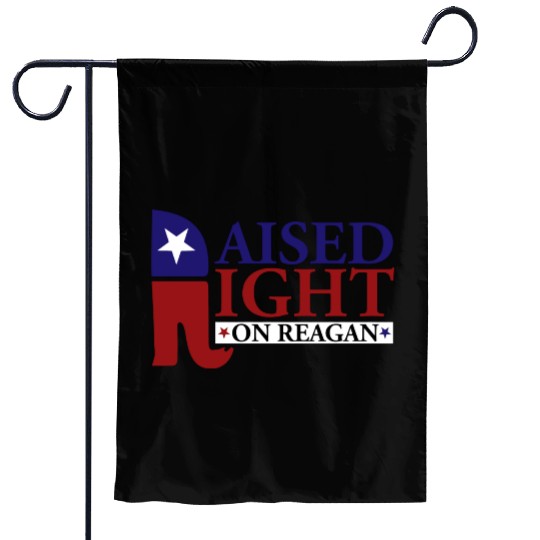 Raised Right On Reagan 80'S Nostalgia Garden Flags