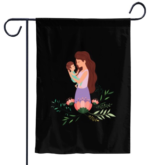 I Love You, Mama & Baby Garden Flags, Mommy and Me Garden Flags