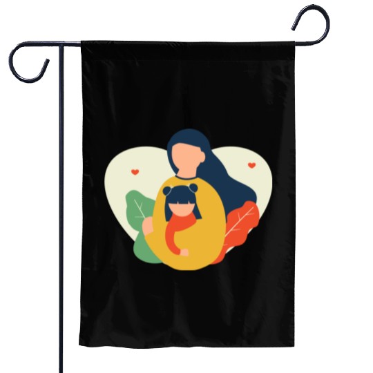 I Love You, Mama & Baby Garden Flags, Mommy and Me Garden Flags