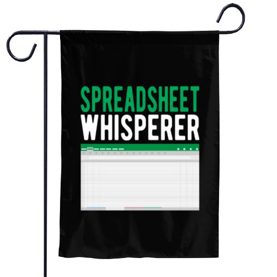 Spreadsheet Whisperer Excel Accounting Accountant Garden Flags