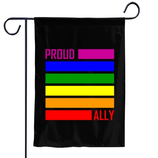 PROUD ALLY FLAG LGBT Pride Month LGBTQ Rainbow Garden Flags