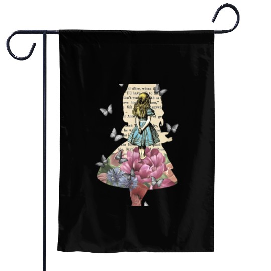 Alice In Wonderland Magical Garden Vintage Bo chri Garden Flags