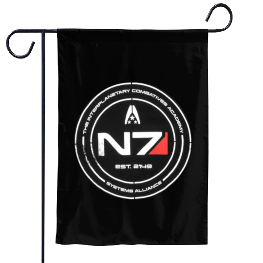 N7 Mass Effect Commander Shepherd Garden Flags