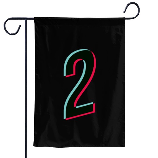 2 - jersey number - Tiktok glitch Garden Flags
