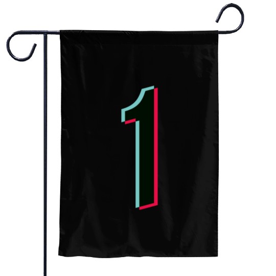 1 - jersey number - Tiktok glitch Garden Flags