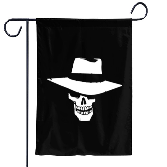 skeleton cowboy Garden Flags
